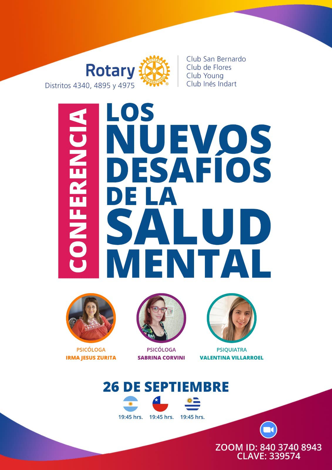 Los nuevos desafios de la salud mental-clubes anfitriones de Argentina, Chile y Uruguay